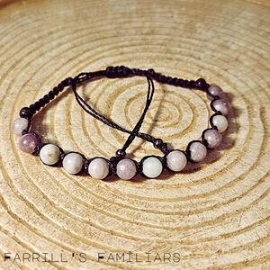 Plum Blossom Tourmaline Shamballa Bracelet